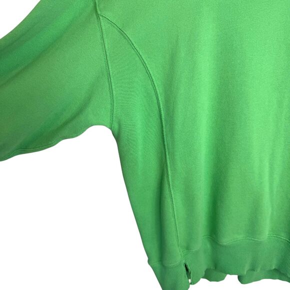 Aerie Green "ski resort" distressed crewneck oversized sweater Size Small - Picture 12 of 14